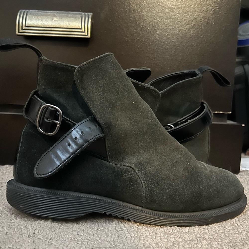 Dr. Martens dress strapped combat boots